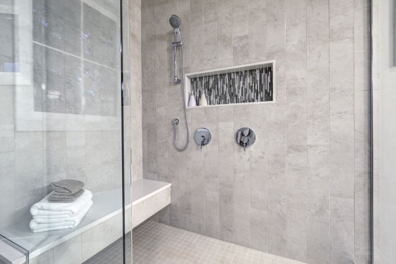 Luxury Shower with Built-in Bench